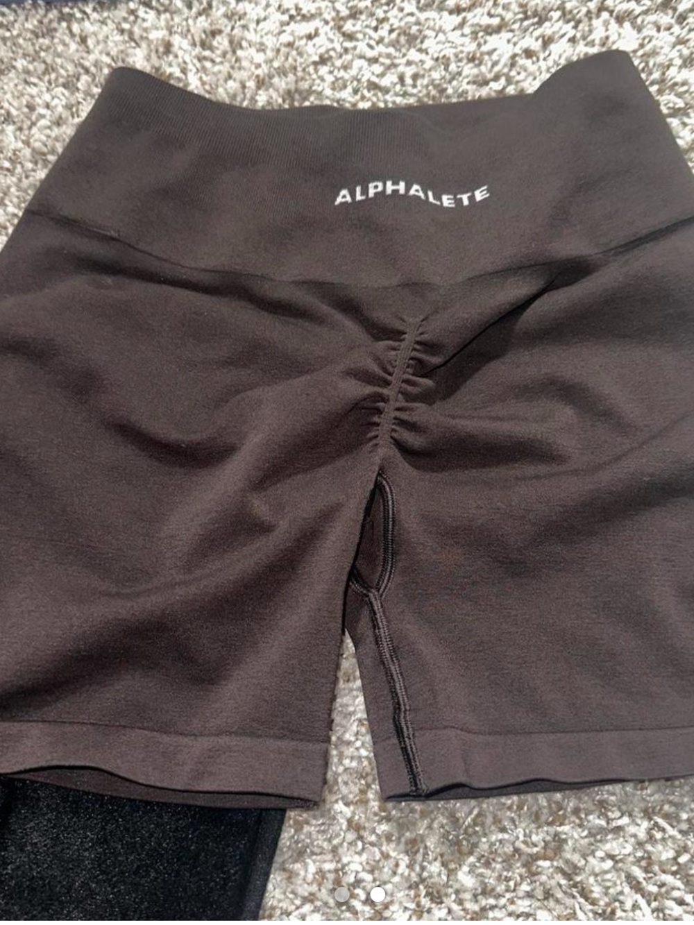 Alphalete amplify brown shorts